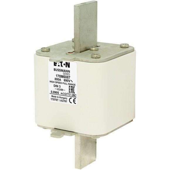  Предохранитель быстрый 800А 690В DIN 3 GR EATON 170M6087 