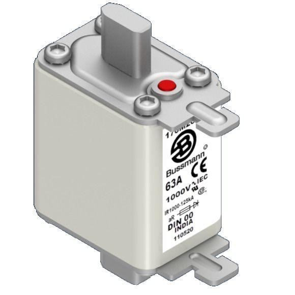  Предохранитель быстрый 63А 1000В DIN 00 AR EATON 170M2679 