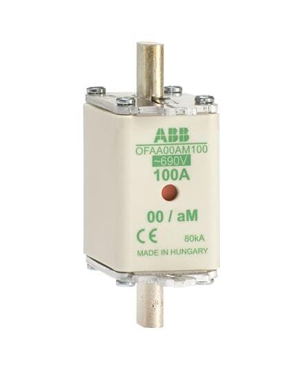  Предохранитель OFAA00AM100 100А тип аМ размер 00 до 690В ABB 1SCA022701R1850 
