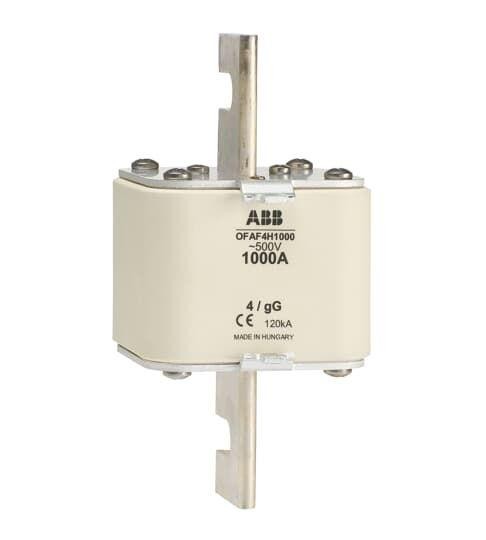  Предохранитель OFAF4H1250 1250А тип gG размер 4 до 500В ABB 1SCA022627R7830 
