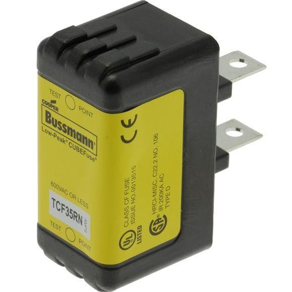  Предохранитель CUBE TIME DELAY 600В АС/300 DC без индикация EATON TCF35RN 