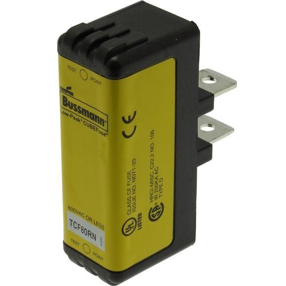  Предохранитель CUBE TIME DELAY 600В АС/300 DC без индикация EATON TCF80RN 