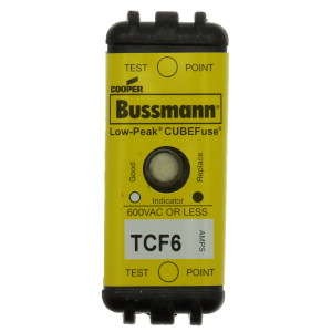  Предохранитель CUBE TIME DELAY 600В АС/300 DC без индикация EATON TCF6RN 