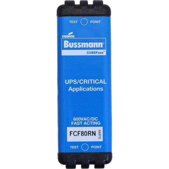  Предохранитель CUBE FAST ACTING 600В АС/DC 80А без индикация EATON FCF80RN 