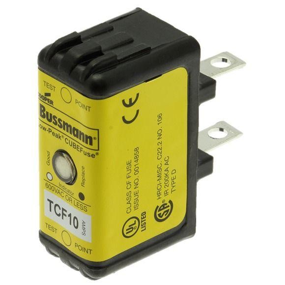  Предохранитель CUBE TIME DELAY 600В АС/300 DC с индикацией EATON TCF10 