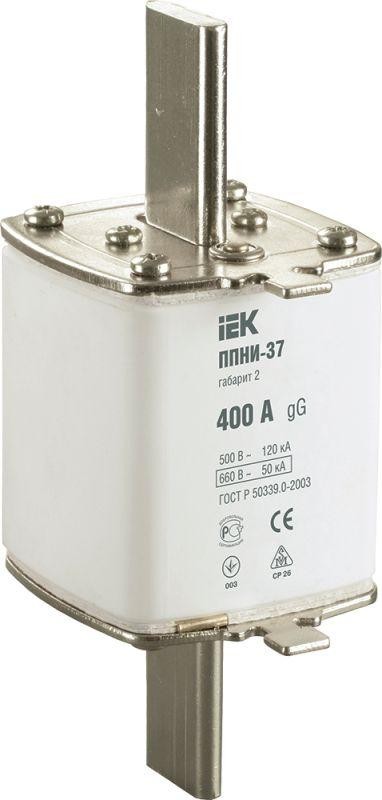  Вставка плавкая ППНИ-37 400А габарит 2 IEK DPP40-400 