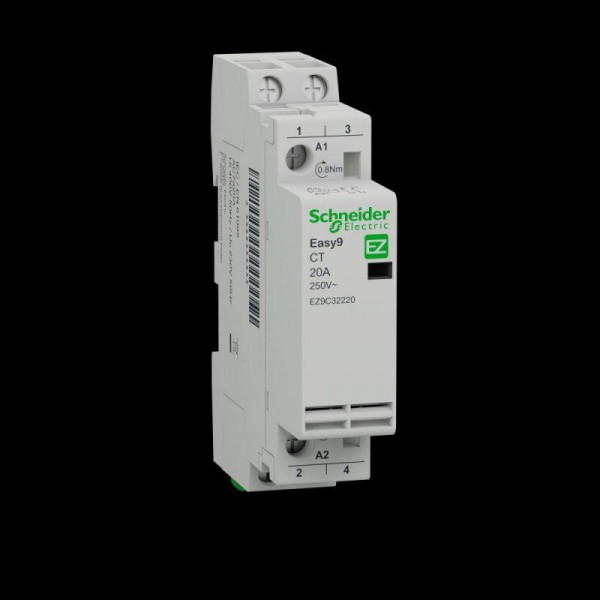  Контактор модульный EASY9 CT 20А 2НО 230/250В АС 50Гц SchE EZ9C32220 