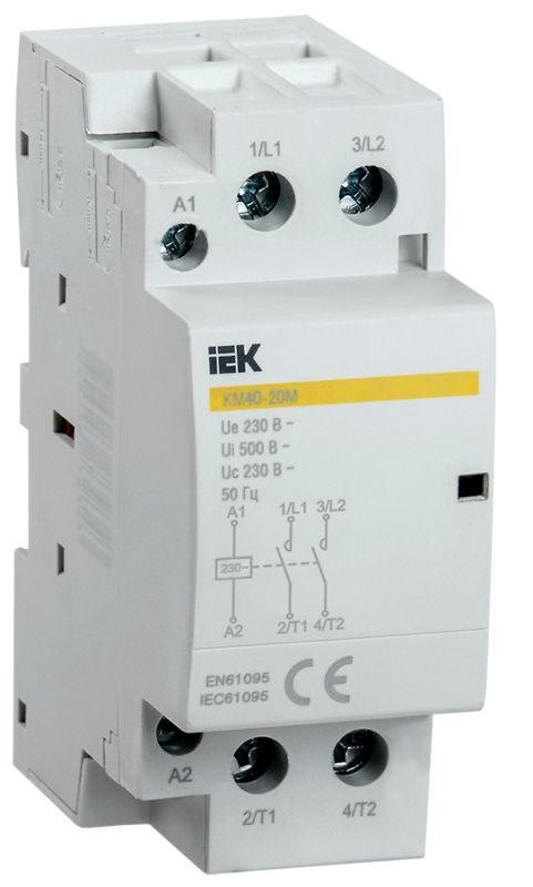  Контактор модульный КМ40-20М AC IEK MKK11-40-20 