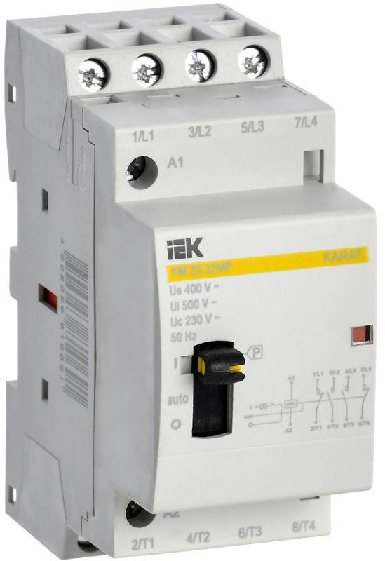  Контактор модульный КМ25-22МР AC с ручным управ. KARAT IEK MKK12-25-22 