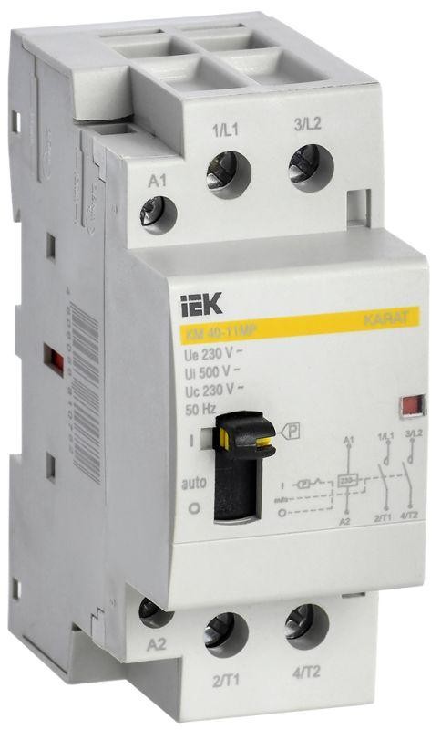  Контактор модульный КМ40-11МР AC с ручным управ. KARAT IEK MKK12-40-11 