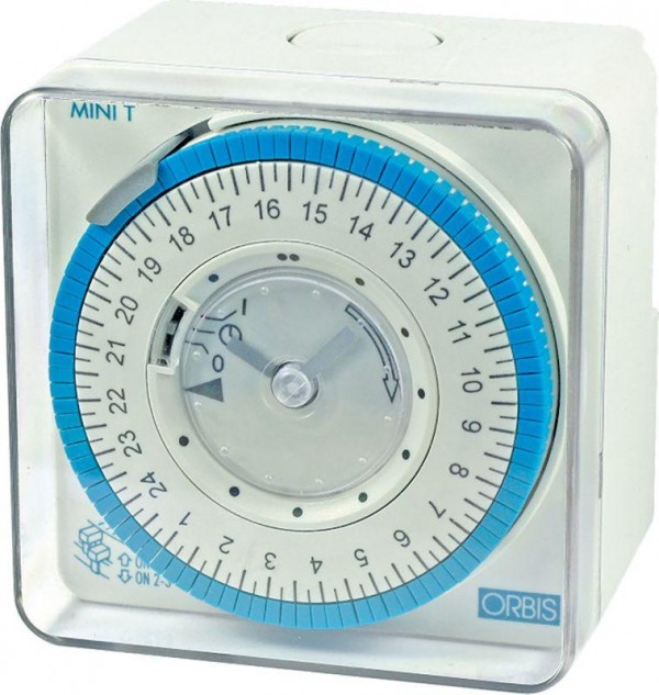  Реле времени суточное MINI T QRD шаг 15мин с рез. Orbis OB251232 