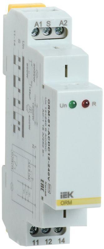  Реле импульсное ORM 1 конт. 12-240В AC/DC ИЭК ORM-01-ACDC12-240V 