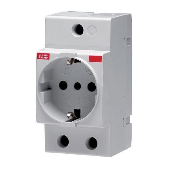  Розетка щитовая M1173 16А 2P+N ABB 2CSM110000R0701 