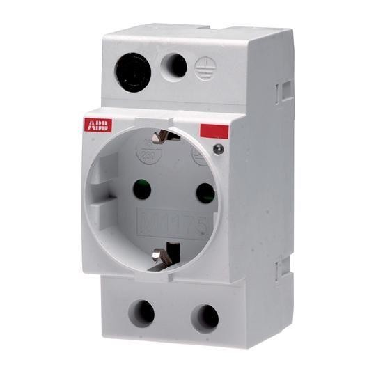  Розетка щитовая M1175-L нем. станд. с индик. ABB 2CSM212000R0721 