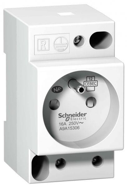  Розетка щитовая iPC DIN 2п+T 16А 250В SchE A9A15306 