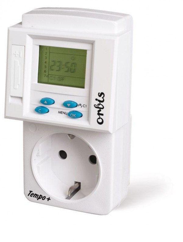  Таймер бытовой цифровой сутки/неделя TEMPO+ Orbis OB162532 