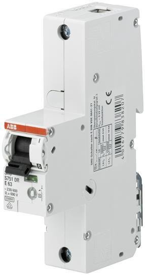  Выключатель автоматический модульный селективный 1п E 25А 25кА S751DR ABB 2CDH781010R0252 