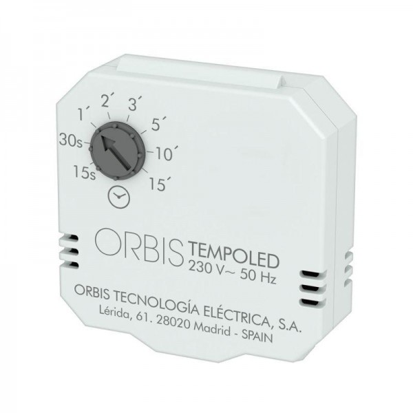  Таймер лестничный TEMPO LED задержка от 15с до 15мин ORBIS OB200007 