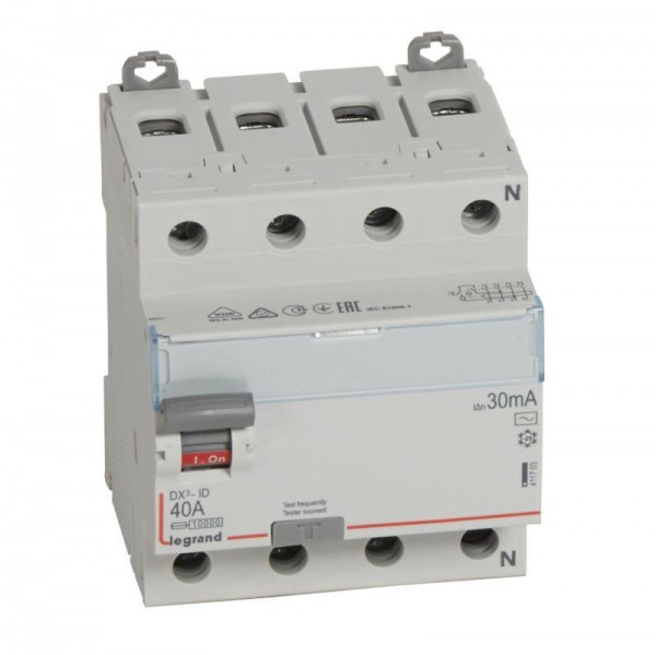  Выключатель диф. тока 4п 40А 30мА тип AC DX3 Leg 411703 