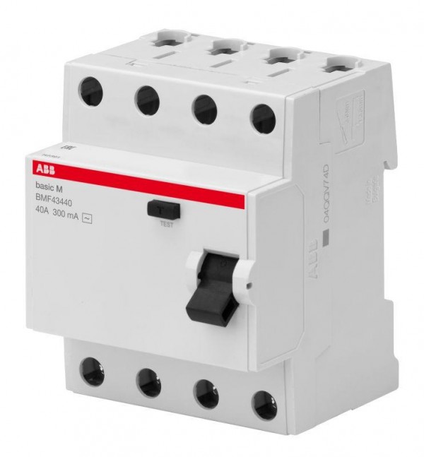  Выключатель диф. тока 4п 40А 30мА тип AC Basic M BMF41440 ABB 2CSF604041R1400 