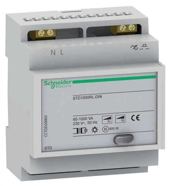  Диммер одиночный STD1000RL-DIN на DIN-рейку 1000ВТ SchE CCTDD20003 