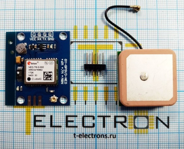  Навигационный приемник UAR T GPS GY-GPSV3-NEO-7M с антенной 