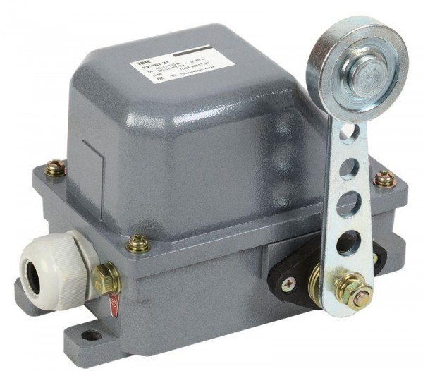  Выключатель концевой КУ-701 У1 рычаг с роликом 10А IP44 2 эл. цепи IEK KV-1-701-1 
