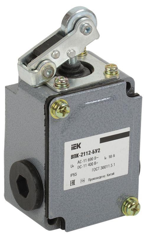  Выключатель концевой ВПК-2112-БУ2 рычаг с роликом IP65 IEK KV-1-2112-1 