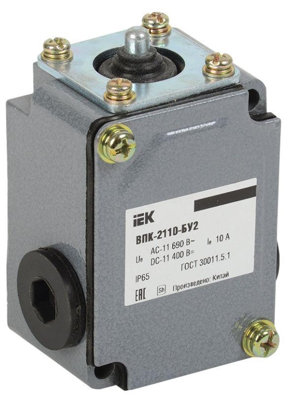  Выключатель концевой ВПК-2110-БУ2 толкатель IP65 IEK KV-1-2110-1 
