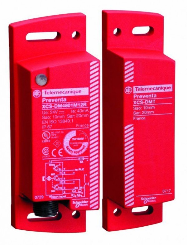  Оборудование безопасности кодированный магнит. выкл. разъем М12 SIL3 SchE XCSDM4801M12 