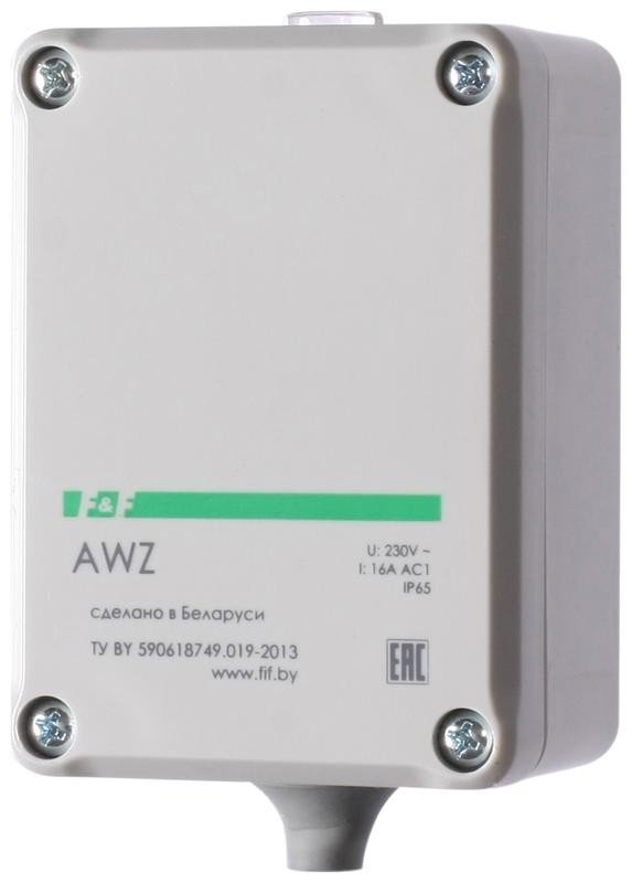  Фотореле AWZ (встроен. фотодатчик монтаж на плоскость 230В 16А 1 НО IP65) F&F EA01.001.003 
