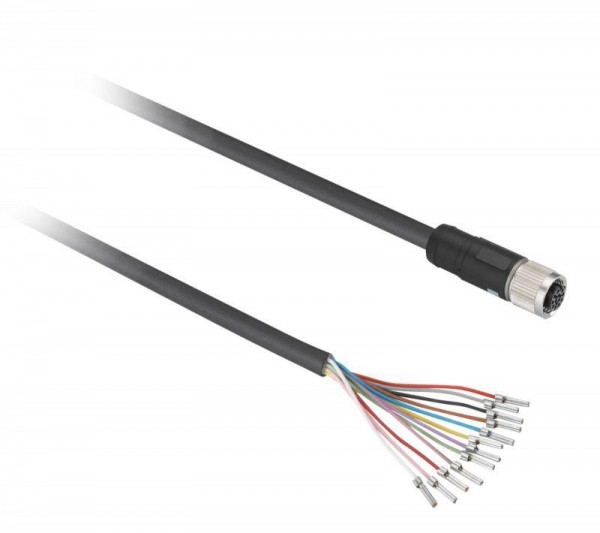  Кабель с коннектором М12 5м 30В SchE XZCPB44P14L5 