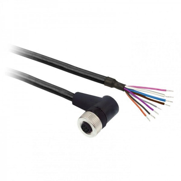  Кабель с коннектором М12.8-pin 5м разъем угловой SchE XZCP53P12L5 