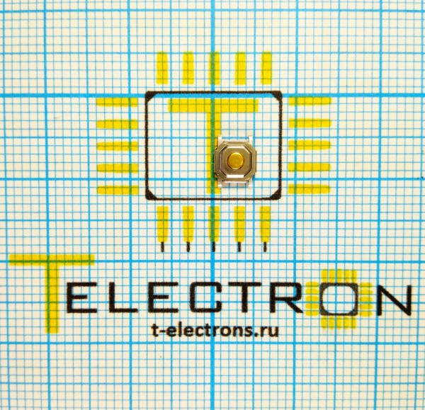  Кнопка тактовая 6х6 SMD h=1.5 мм, L-KLS7-TS6611-1.5-180-T 
