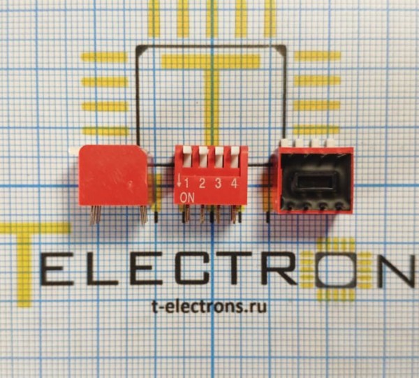  Переключатель DIP, DS1040-04RT 
