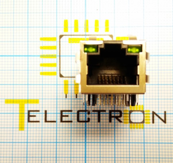  Гнездо RJ-45 Ethernet 48025-1090 