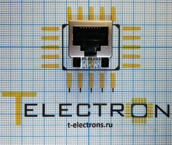  Разъем RJ-45+трансформатор LU1S516-LF 