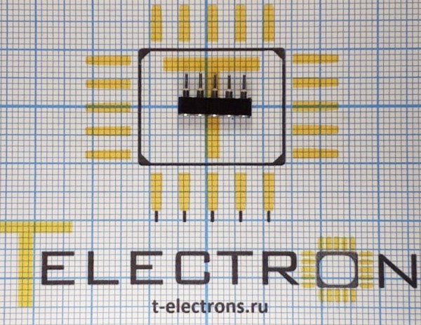  Розетка 2.54мм 1х5 прямое, DS1002-01-1*5V-22 