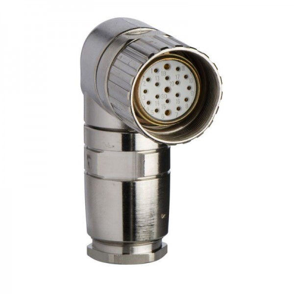 Разъем углов. М23 19 контактов SchE XZCC23FCM190S 