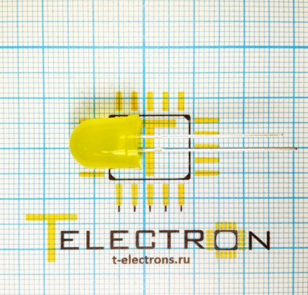  Светодиод 60° d=10мм, ARL-10603UYD-3cd 