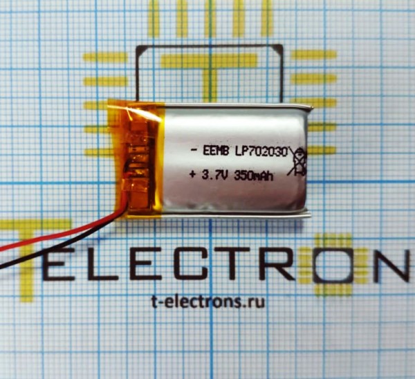  Аккумулятор Li-Po 3.7 В, 350 мАч, LP702030 