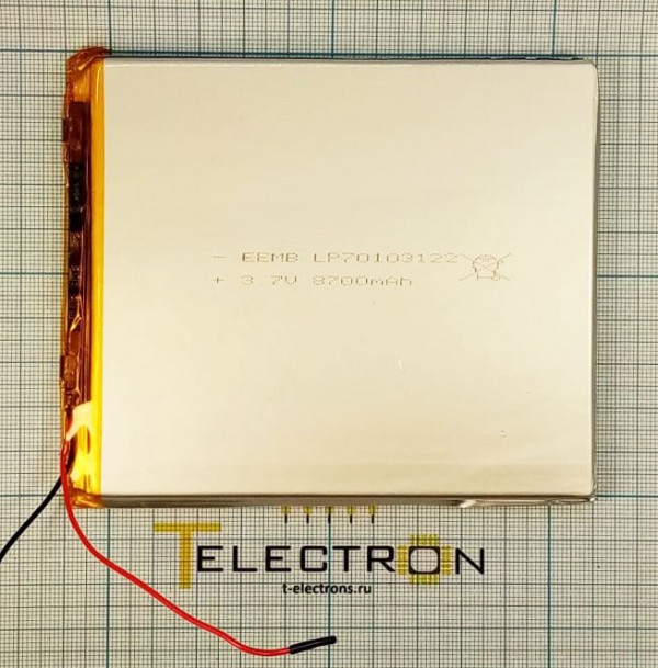  Аккумулятор Li-Po 3.7 В, 8700 мАч, LP70103122 