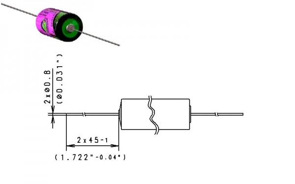  Аккумулятор 3.6 В, 1200 мАч, TL-4902/P 
