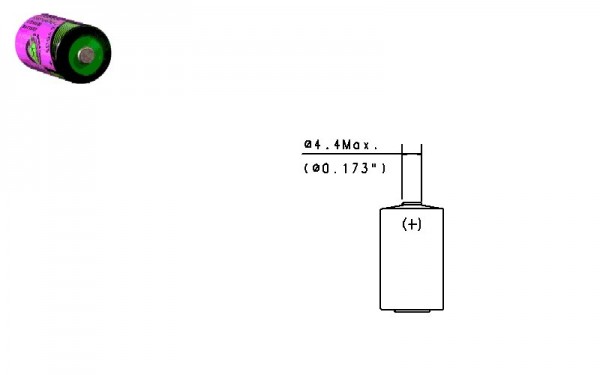  Аккумулятор 3.6 В, 2400 мАч, TL-4903/S 