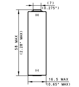  Аккумулятор 3.6 В, 1650 мАч, TLP-97311/A/SM 