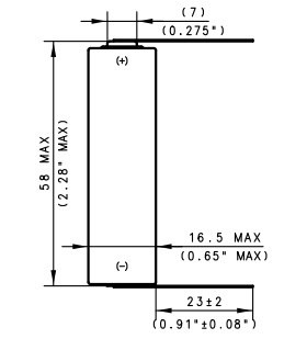  Аккумулятор 3.6 В, 1650 мАч, TLP-97311/A/ST 