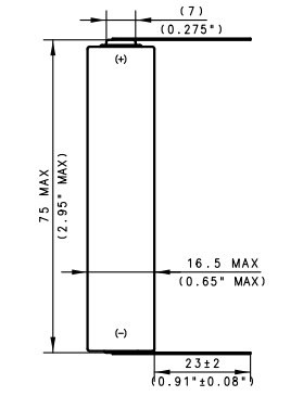  Аккумулятор 3.6 В, 2400 мАч, TLP-91311/A/ST 