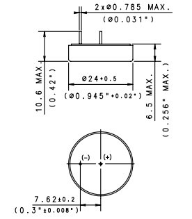  Аккумулятор 3.6 В, 550 мАч, TL-2450 