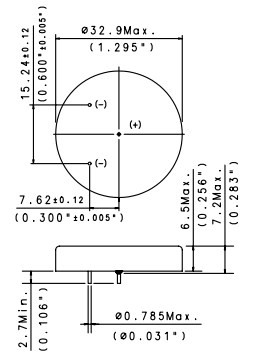  Аккумулятор 3.6 В, 1000 мАч, TL-5934 