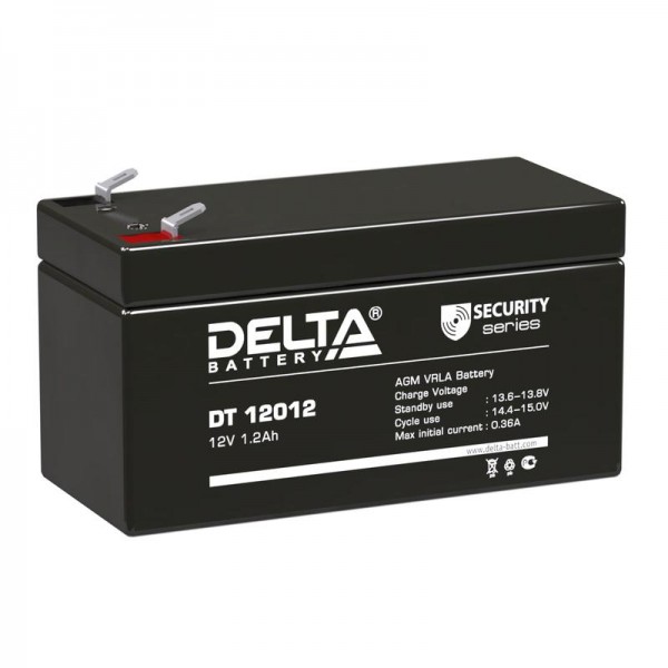  Аккумулятор 12В 1.2А.ч Delta DT 12012 